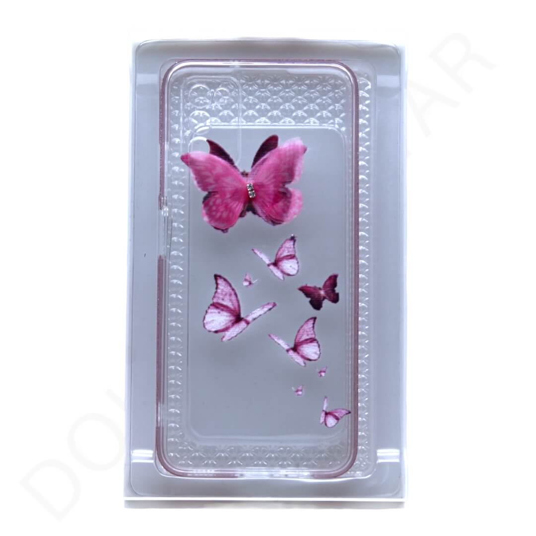 Samsung Galaxy A70 Butterfly Print Clear Case & Cover - Mobile Phone Cases available at Dohans Qatar