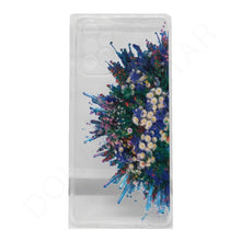 Samsung Galaxy A72 Transparent Flower Printed Cover & Cases