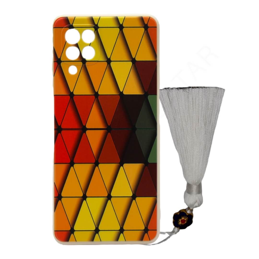 Samsung Galaxy M32 4G/ M22/ F22 Geometric Tassel Cases & Covers - Mobile Phone Cases available at Dohans Qatar