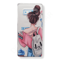 Dohans Mobile Phone Cases Samsung Note 8 Girl Printed Clear Cover