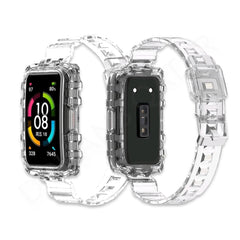 Dohans Smart Watch Straps Huawei Band 6 Clear Straps with Case