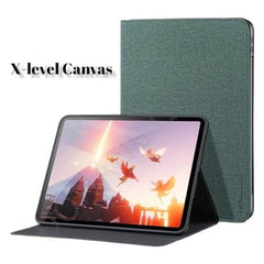 Dohans Tablet Cover Green Samsung Tab A 10.1 2019 T510/ T515 Canvas Book Cover & Case