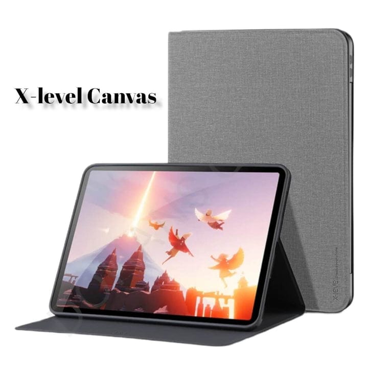 Dohans Tablet Cover Grey Samsung Tab A 10.1 2019 T510/ T515 Canvas Book Cover & Case