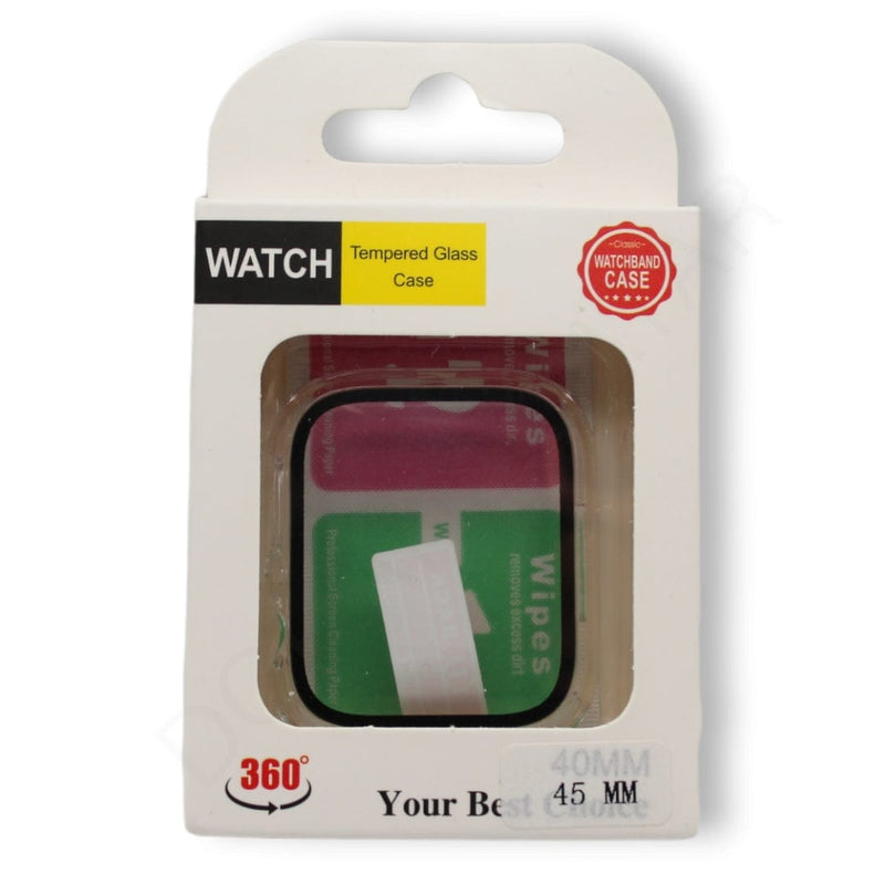 Dohans Watch Accessories Apple Watch 45mm Transparent Black Border Cover